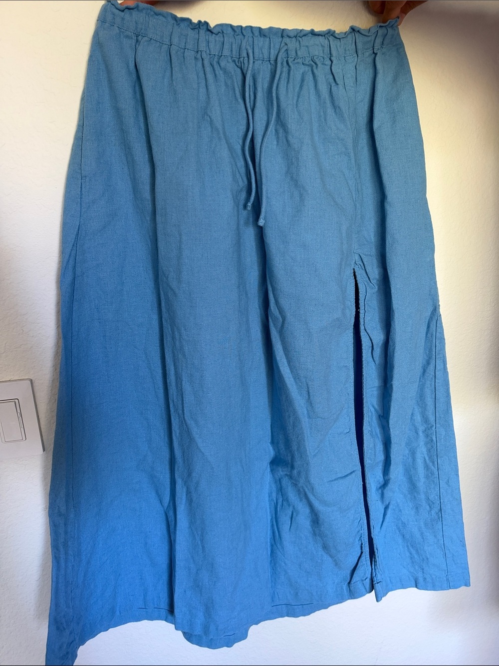 Abercrombie & Fitch Blue Split Maxi Skirt